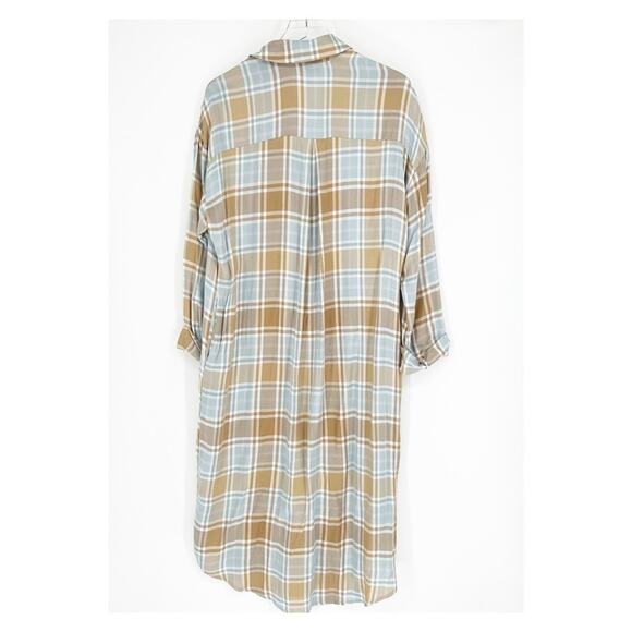 Show Me Your MuMu Leo Plaid Button‎ Down Duster Top S - Picture 3 of 8